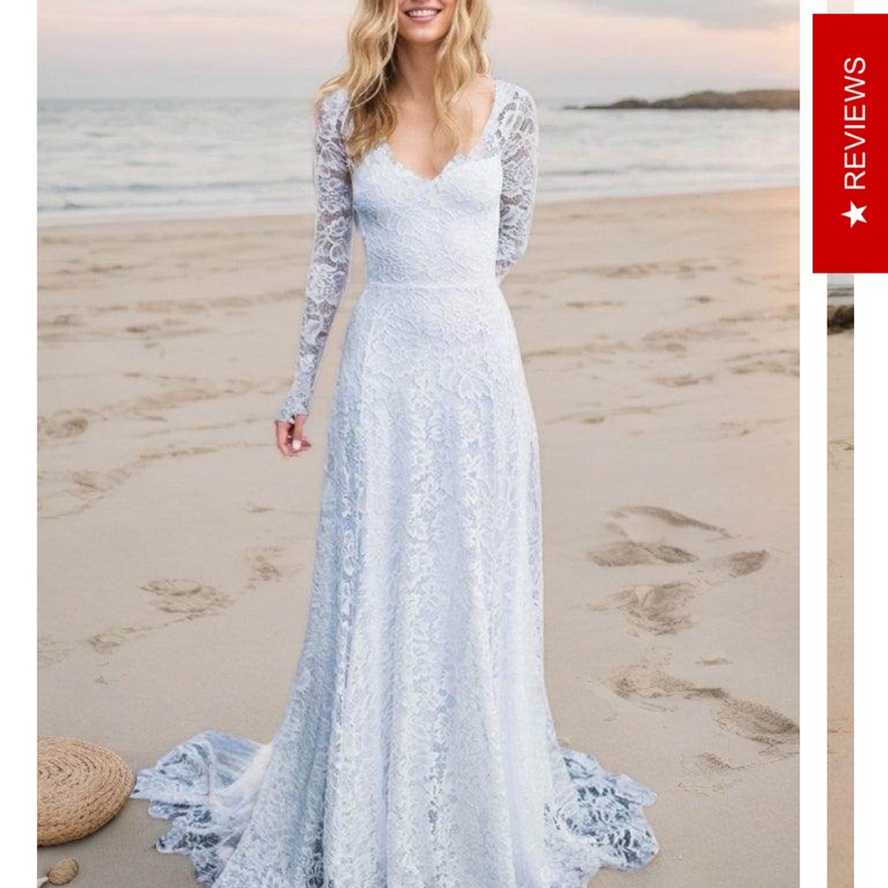 Lace Long Sleeve Bridal Gown
